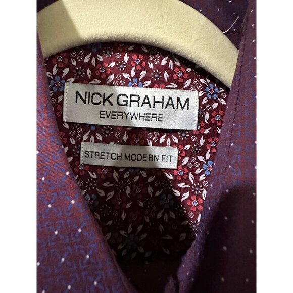 Nick Graham button down with tie size 14.5-15/34-35 NWT - Picture 4 of 5